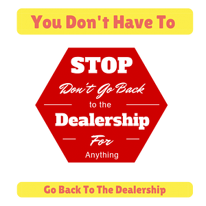 You Don't Have to go Back to the Dealership