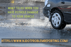 What to do when you have pothole damage to your vehicle