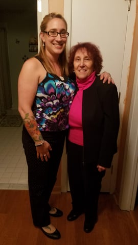 Cassandra and mom 1