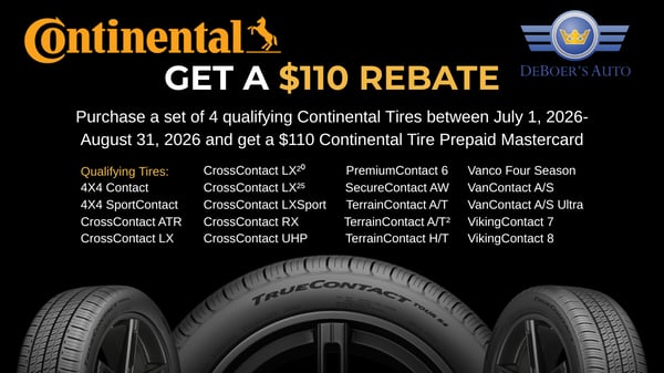 Continental tire July August