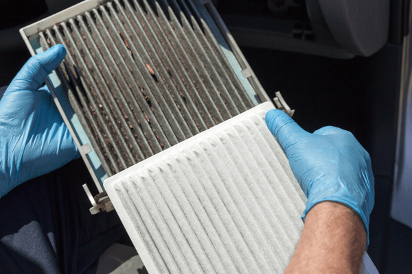Dirty clean cabin air filter