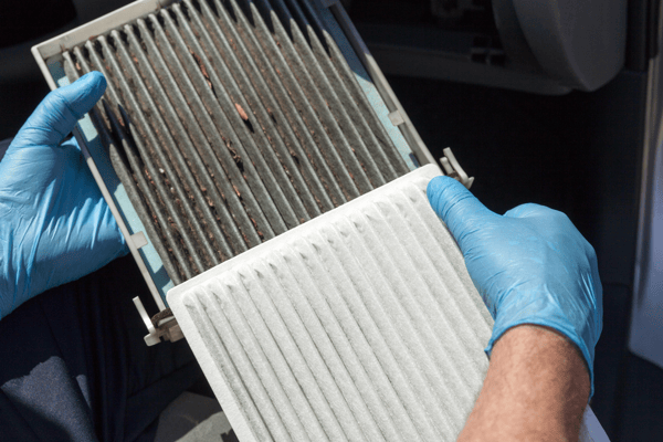 Dirty clean cabin air filter