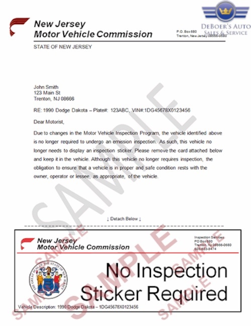 New Jersey state inspection requirements are changing.