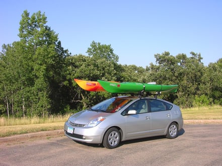 toyota with kayak