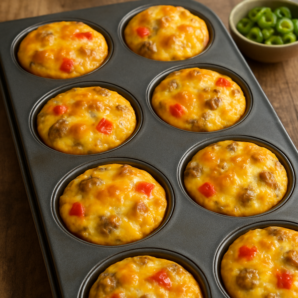 breakfast egg and sausage muffins