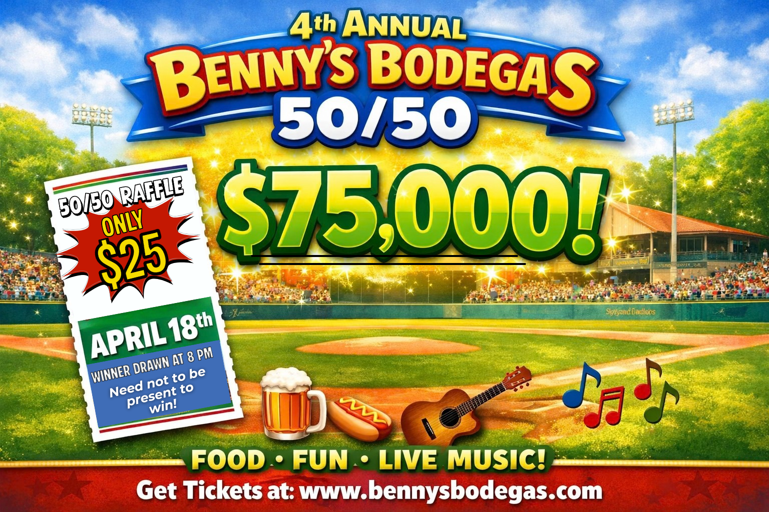 Benny's Bodega 50/50