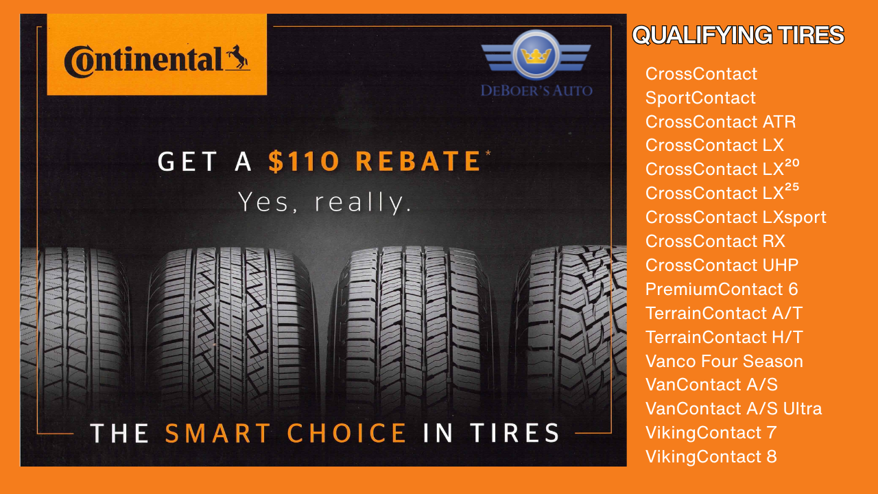 continental tire promo