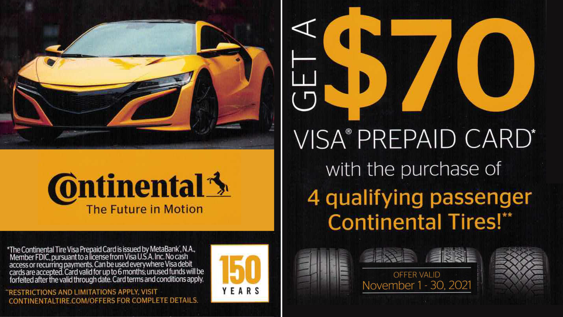 continental tire promo