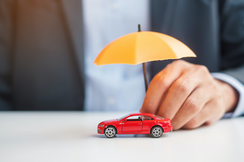 toy car with umbrella