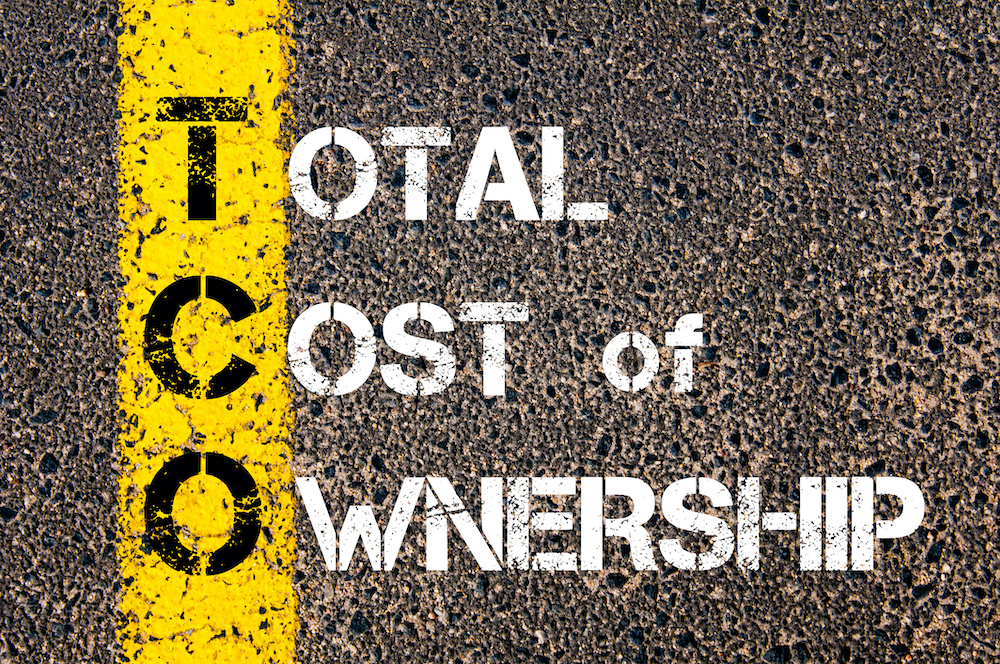 Road line with Total Cost of Ownership in Paint