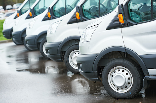 fleet of vans