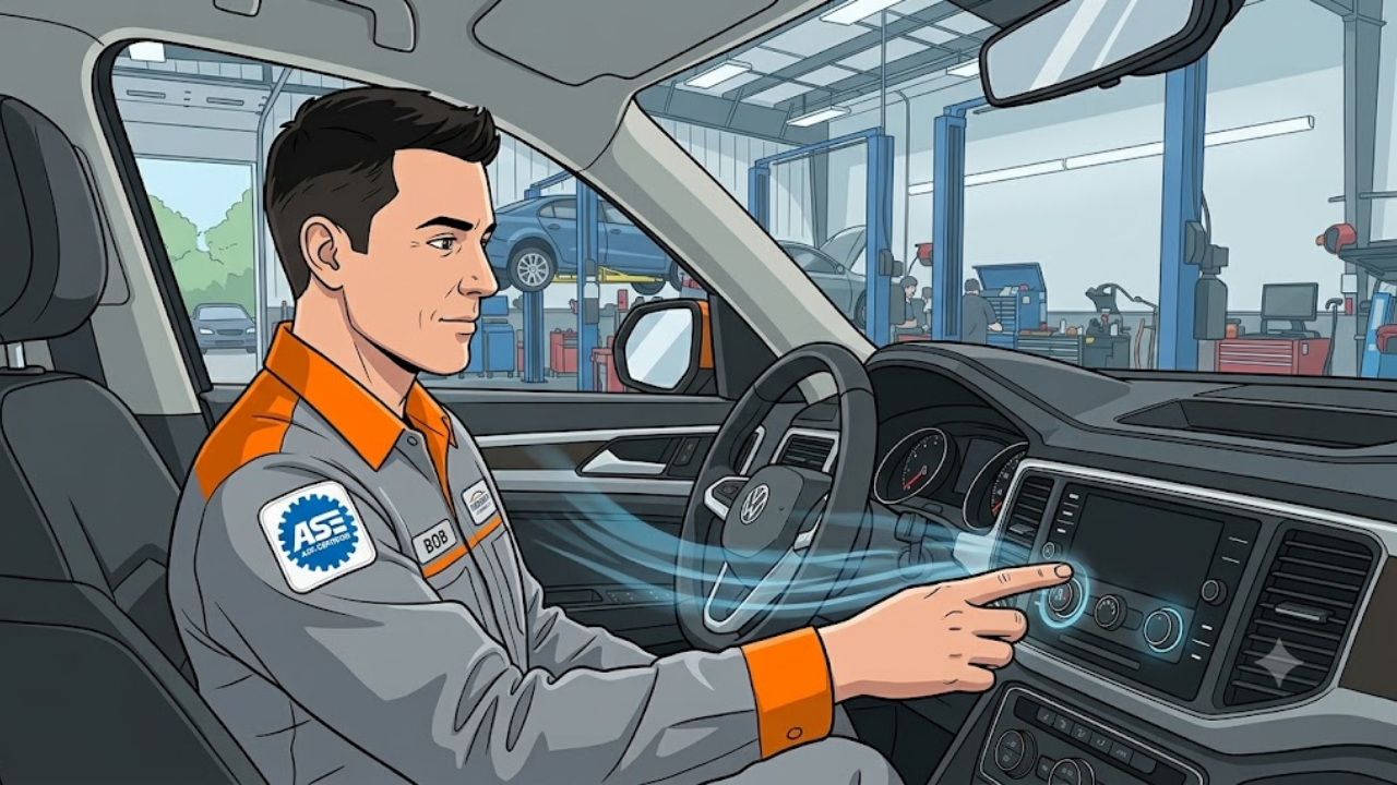 deboer's tech checking cabin controls