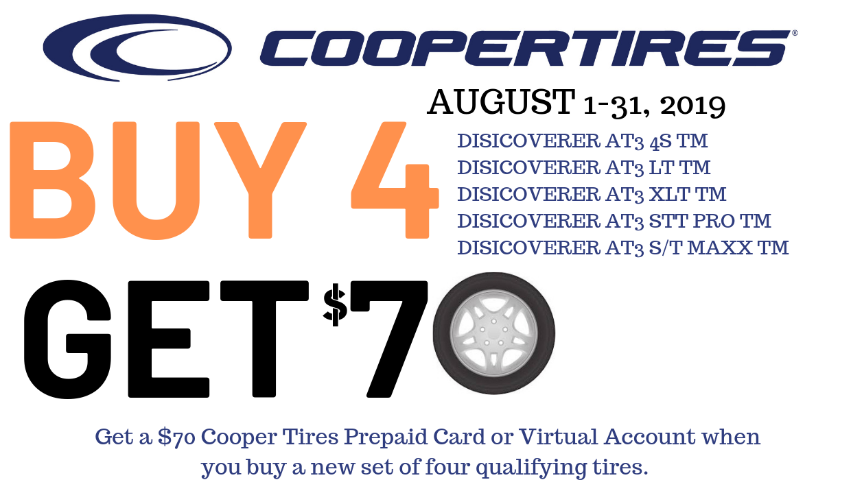 cooper BUY 4 GET 70